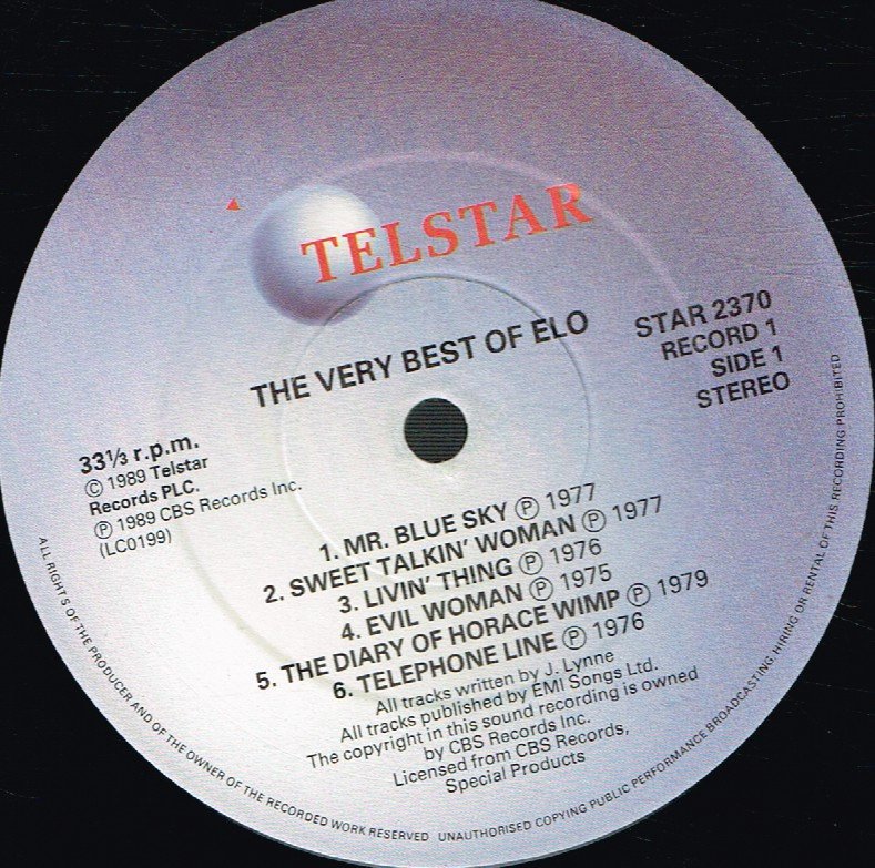 Electric Light Orchestra - Very Best Of The - Double Lp