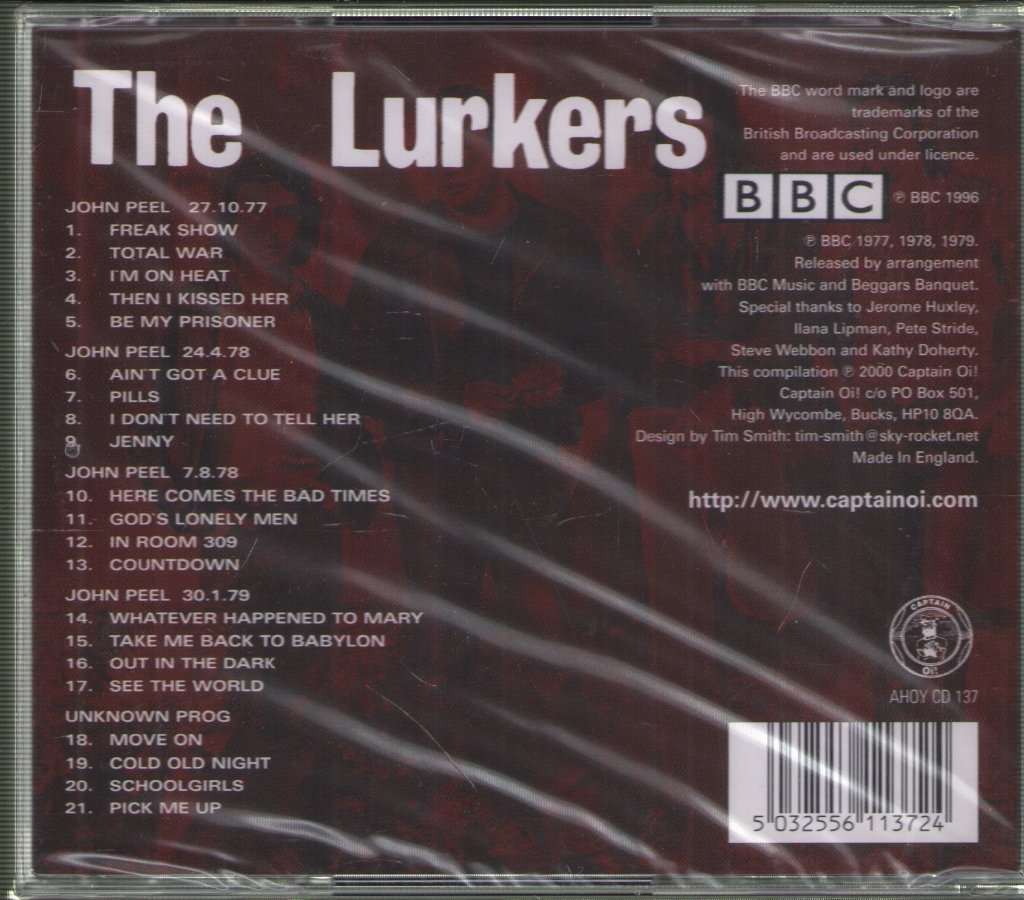 Lurkers - BBC Punk Sessions - Cd