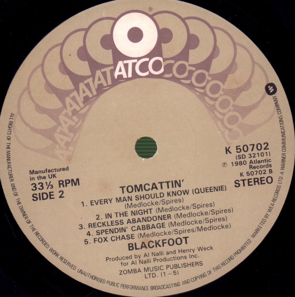 Blackfoot - Tomcattin' - Lp