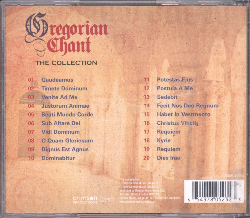 Gregorian Chant - The Collection - Gregorian Chant - The Collection - Cd