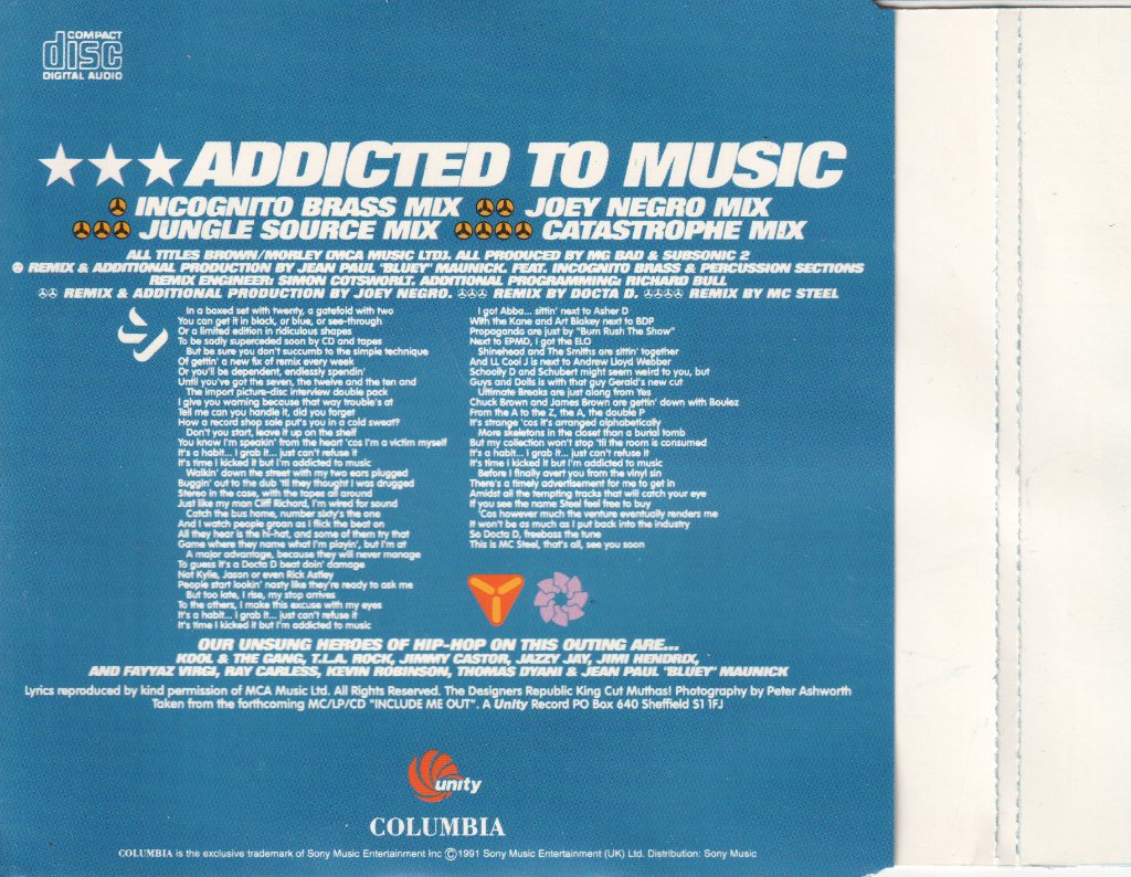 Subsonic 2 - Addicted To Music - Cd