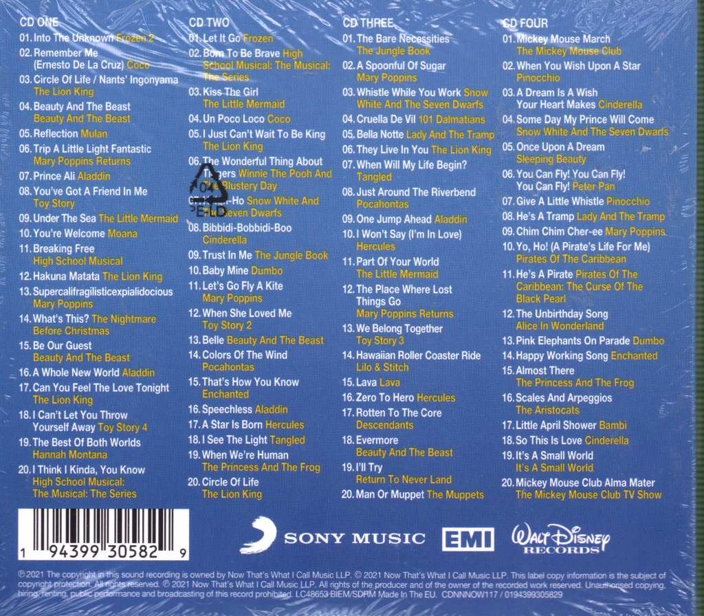 Various Artists - Now That's What I Call Disney! - Cd Set