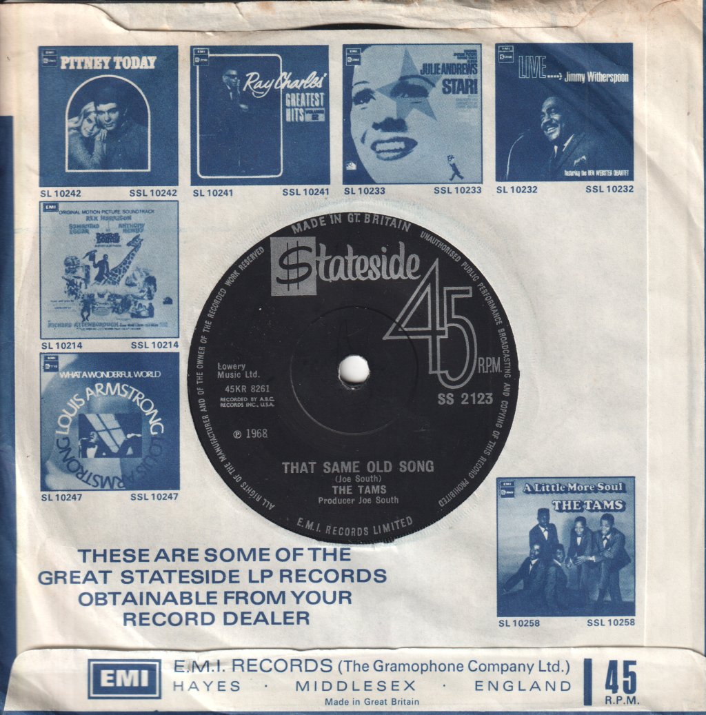 Tams - Be Young Be Foolish Be Happy - 7 Inch
