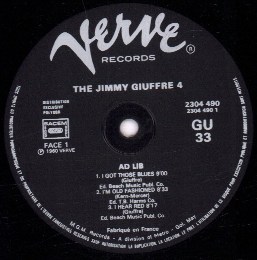 Jimmy Giuffre 4 - Ad Lib - Lp