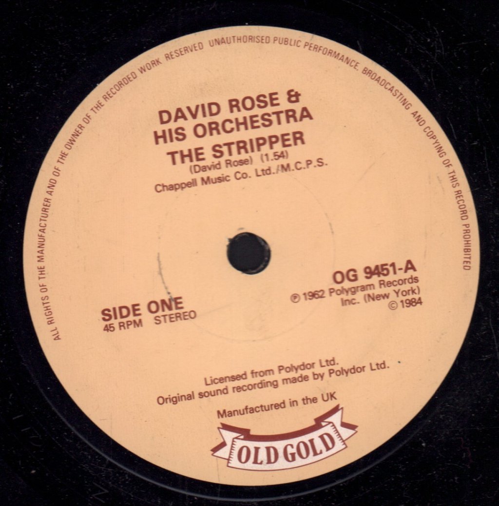 David Rose And His Orchestra/Ella Fitzgerald - Stripper / Ev'ry Time We Say Goodbye - 7 Inch