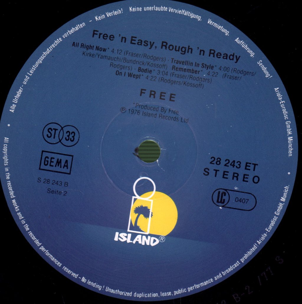 Free - Free & Easy Rough & Ready - Lp