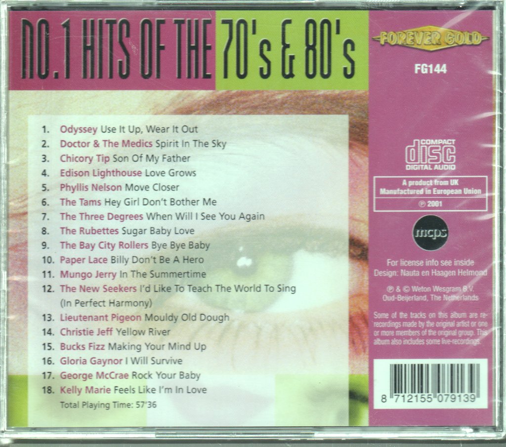 Various - No.1 Hits Of The 70's & 80's - Cd