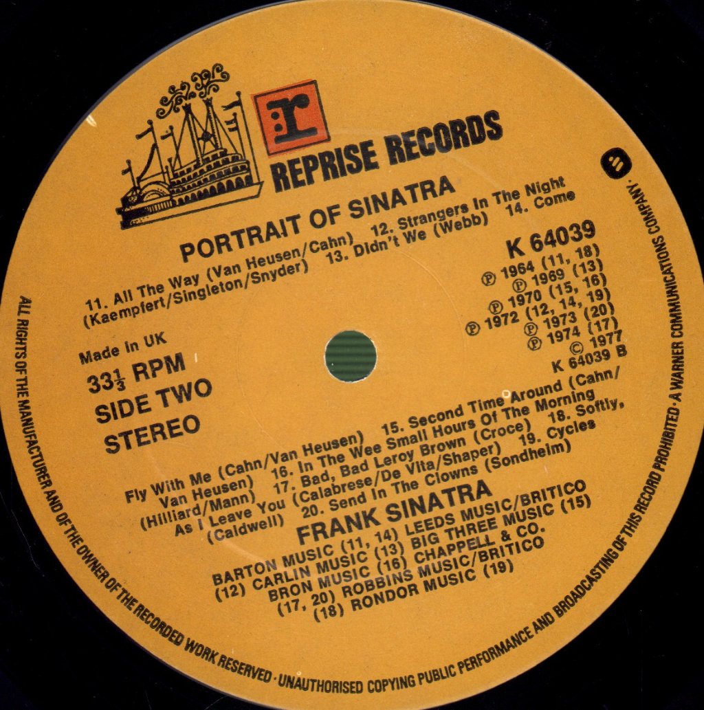 Frank Sinatra - Portrait Of Sinatra - Double Lp