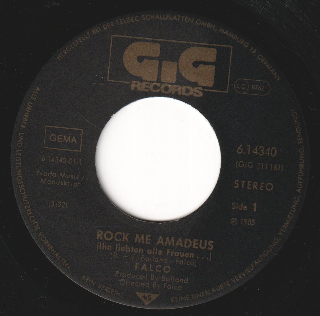 Falco - Rock Me Amadeus - 7 Inch
