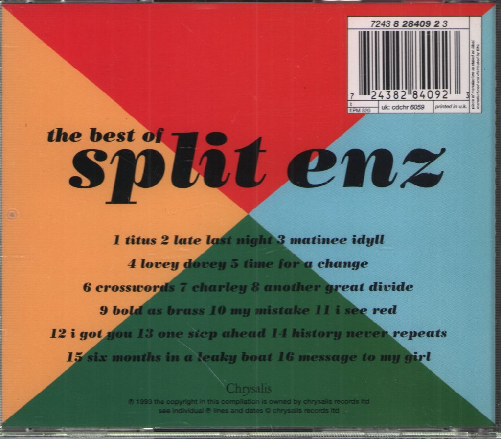 Split Enz - Best Of - Cd