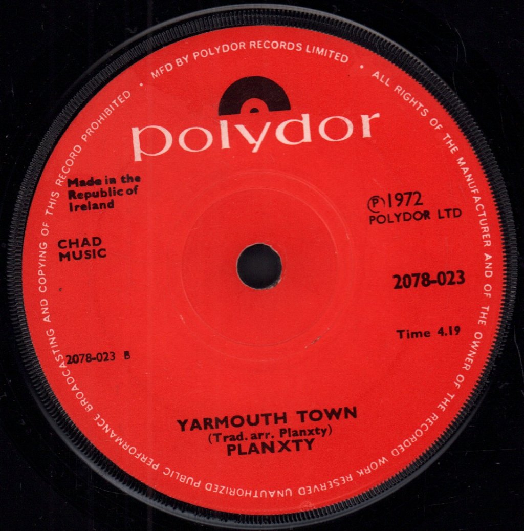 Planxty - Cliffs Of Dooneen - 7 Inch