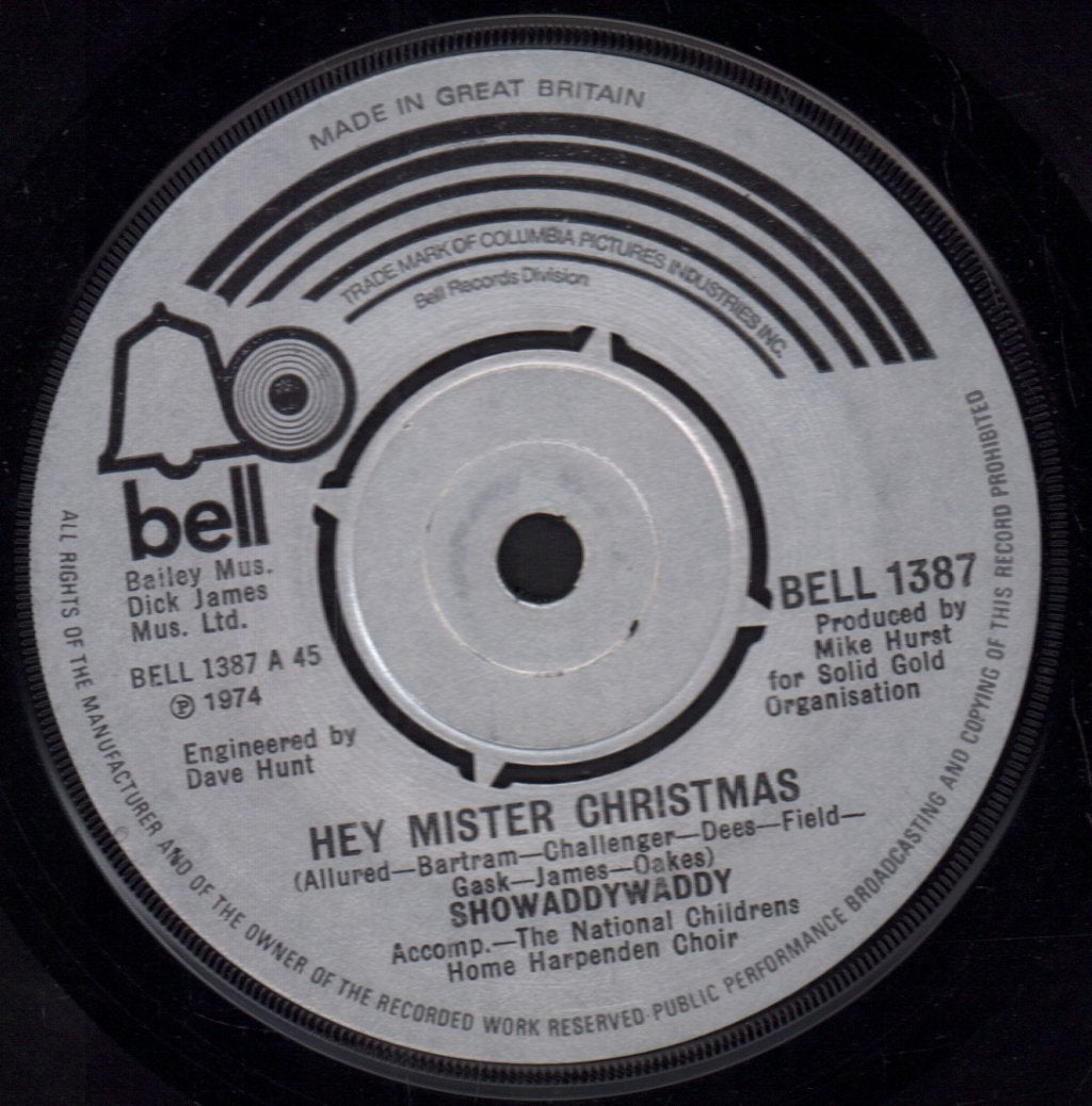 Showaddywaddy - Hey Mister Christmas - 7 Inch