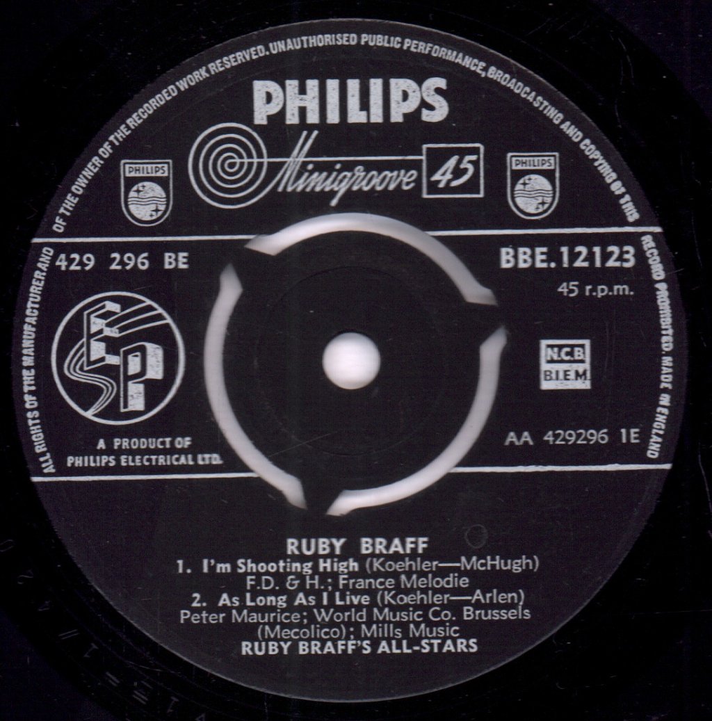 Ruby Braff's All-Stars - Ruby Braff - 7 Inch