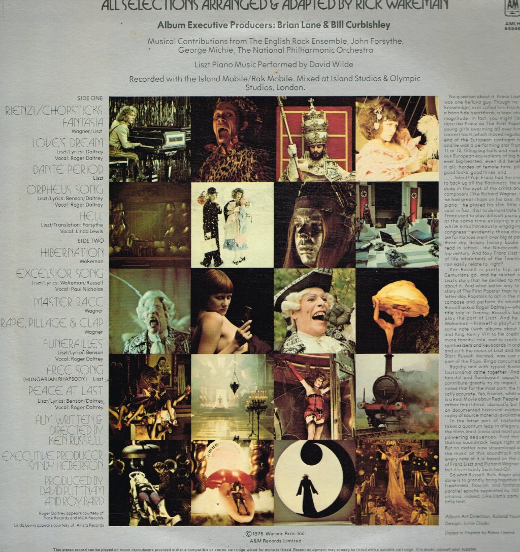 Rick Wakeman - Lisztomania (Soundtrack) - Lp