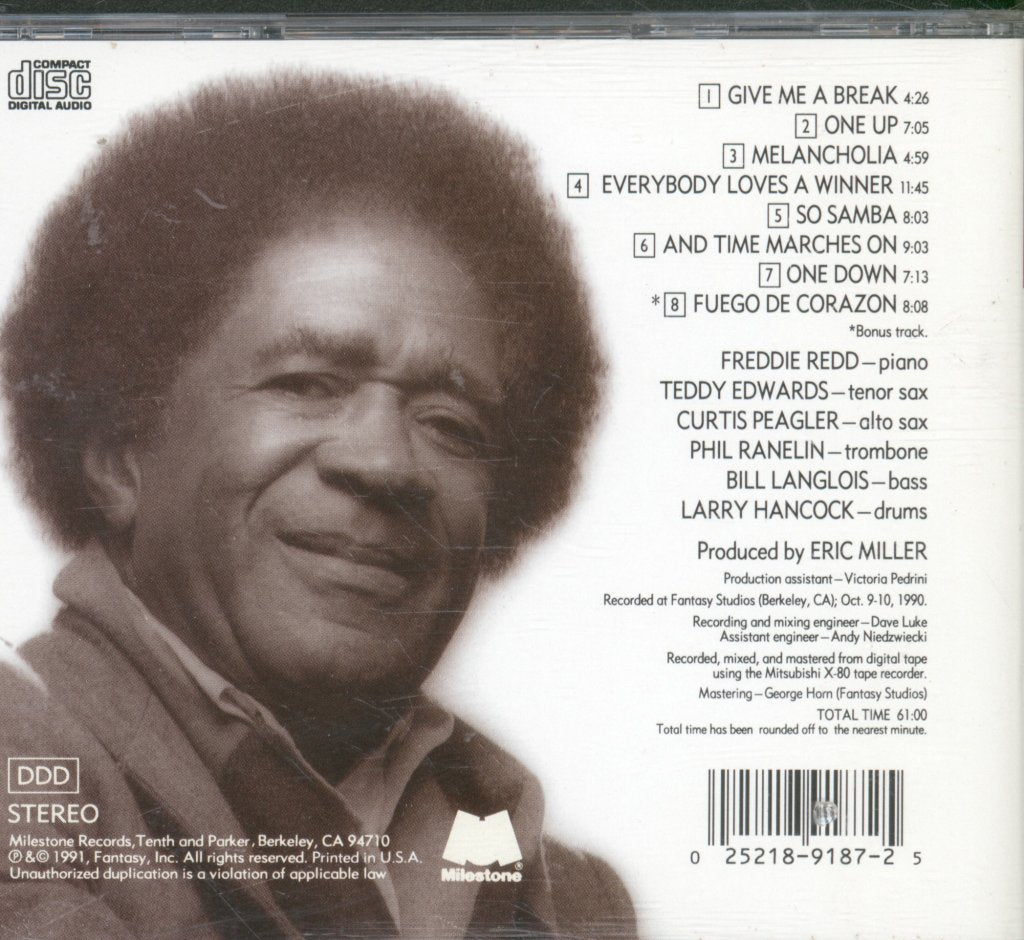 Freddie Redd - Everybody Loves A Winner - Cd