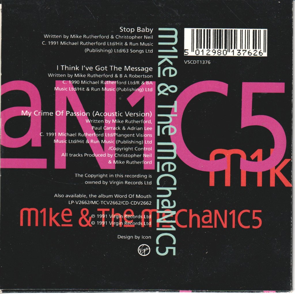 Mike And The Mechanics - Stop Baby - Cd