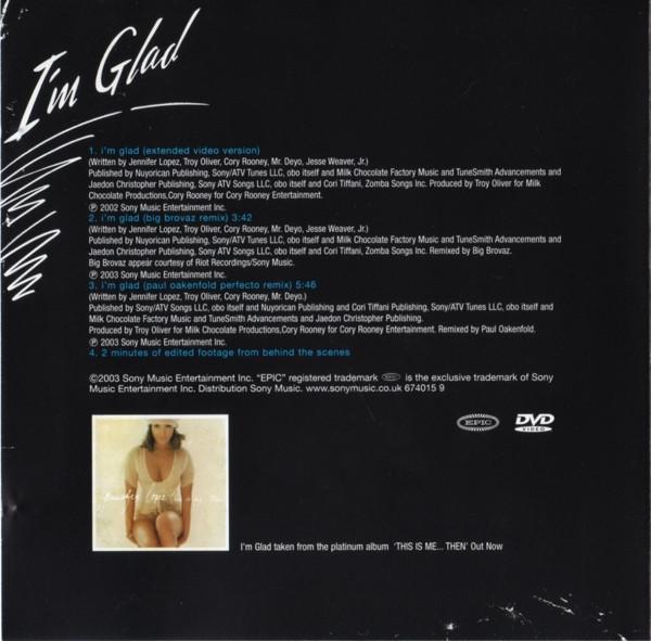 Jennifer Lopez - I'm Glad - Dvd