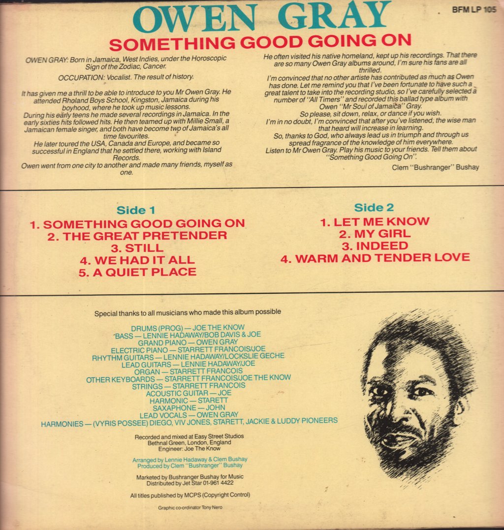 Owen Gray - Something Good Going On - Lp