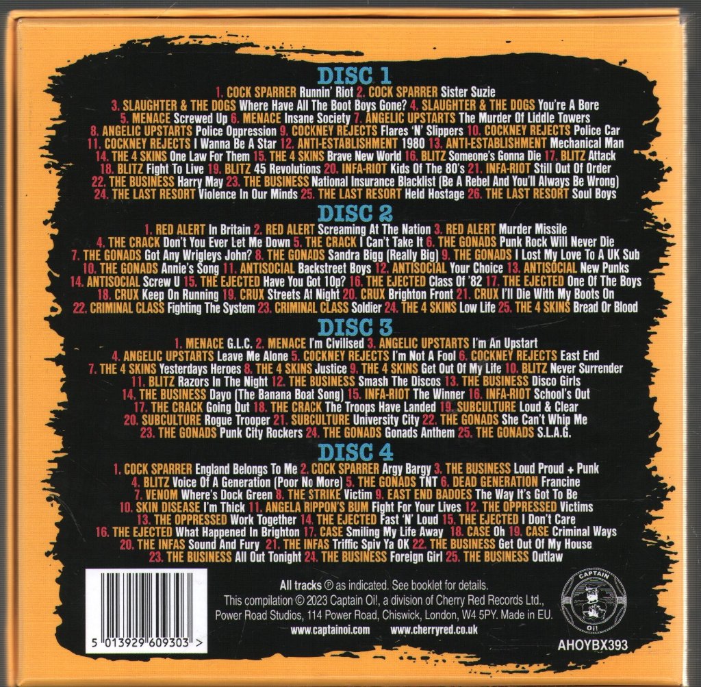 Various Artists - Oi! The Singles - Cd Set