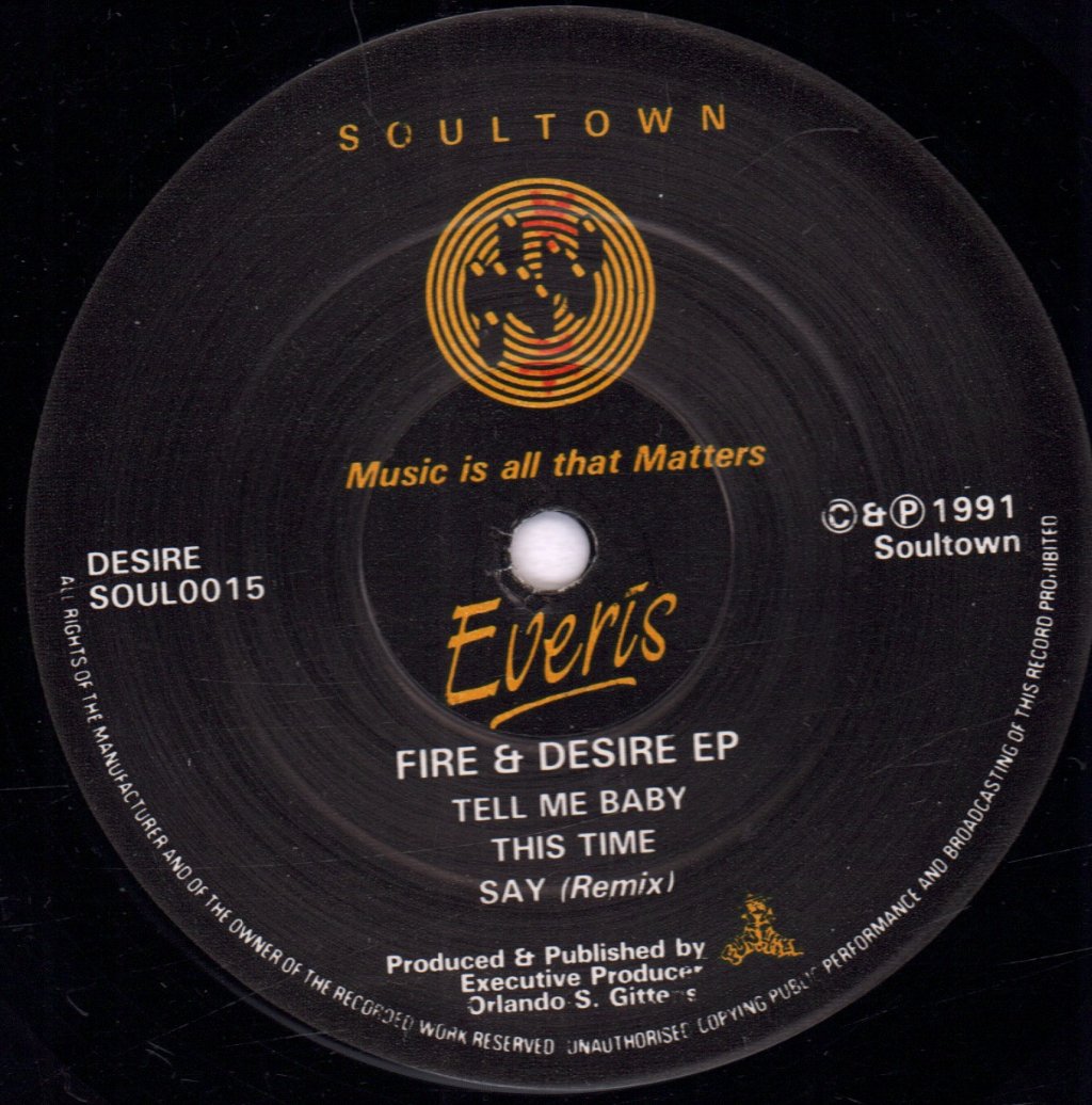 Everis - Fire & Desire EP - 12 Inch
