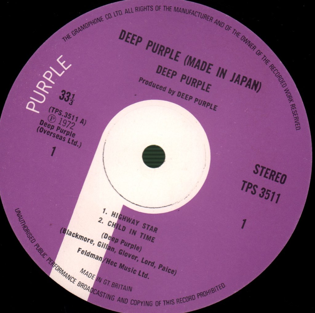 Deep Purple - Made In Japan - Double Lp