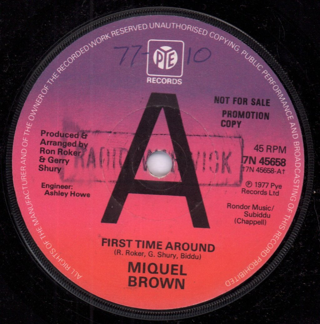 Miquel Brown - First Time Around - 7 Inch