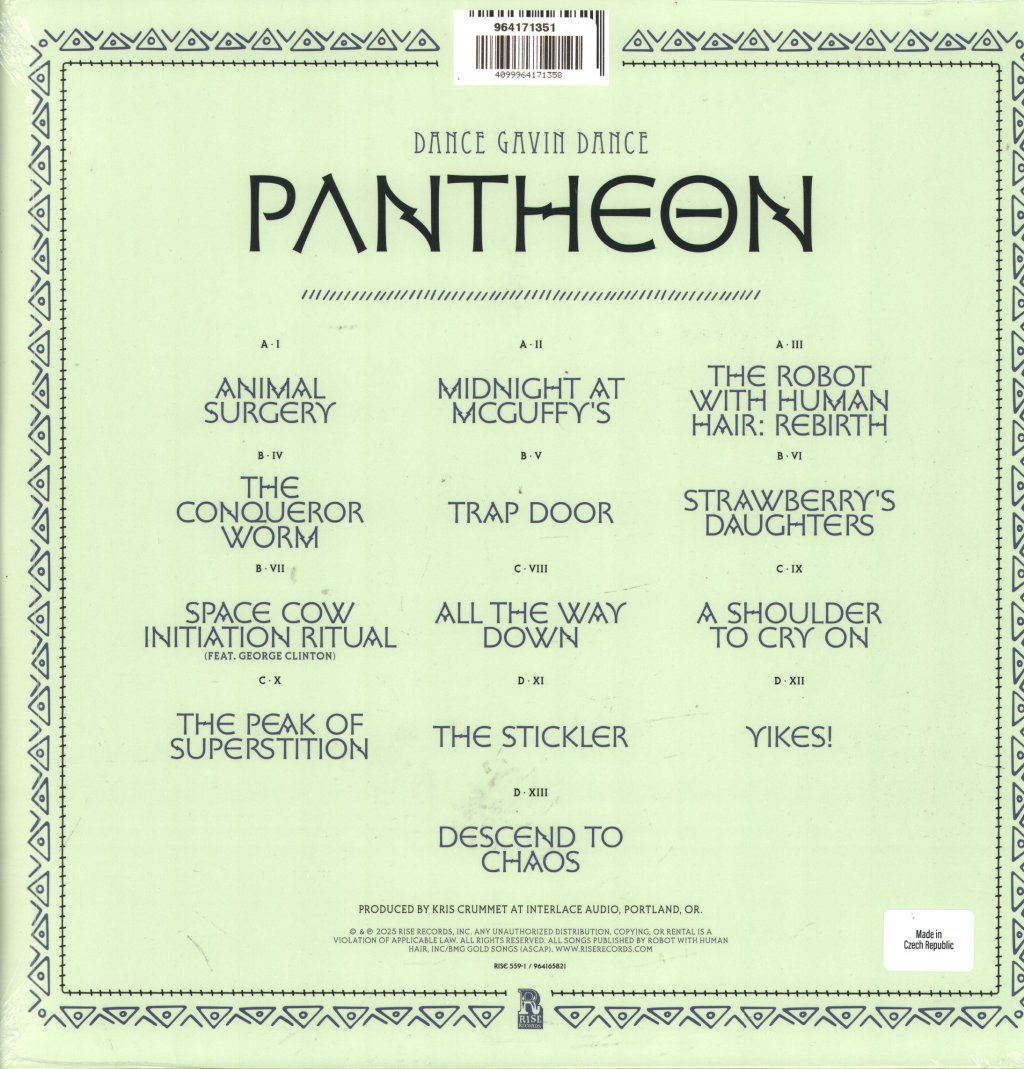 Dance Gavin Dance - Pantheon - Double Lp