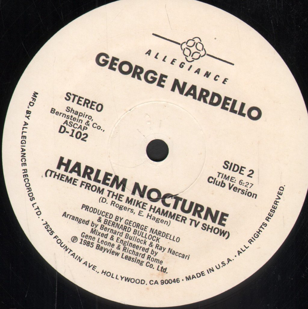 George Nardello - Harlem Nocturne - 12 Inch
