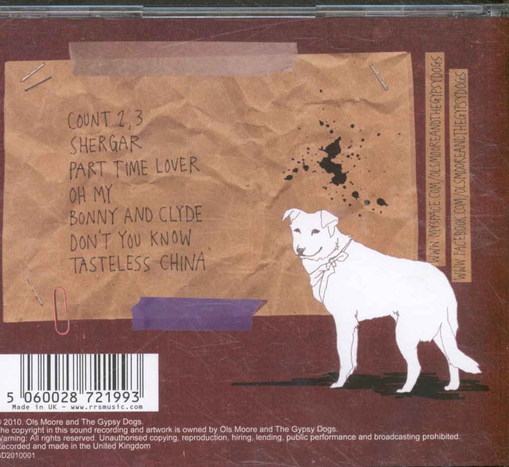 Ols Moore And The Gypsy Dogs - Tasteless China - Cd