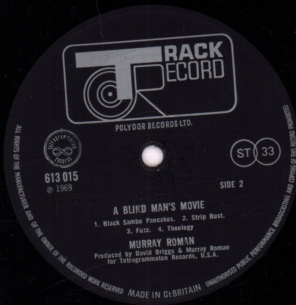 Murray Roman - A Blind Man's Movie - Lp