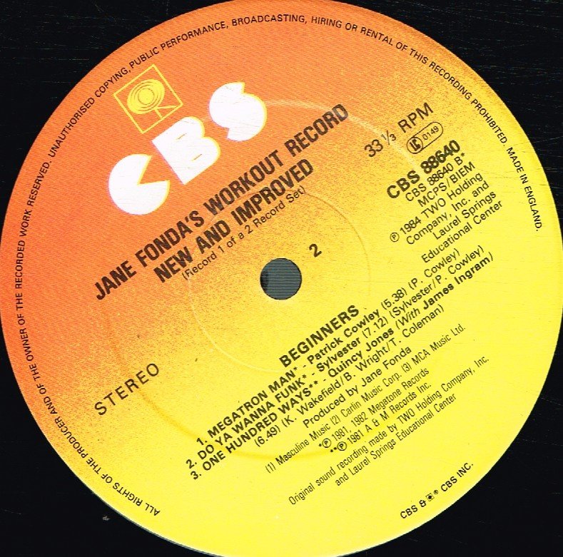 Jane Fonda - Jane Fonda's Workout Record - Double Lp