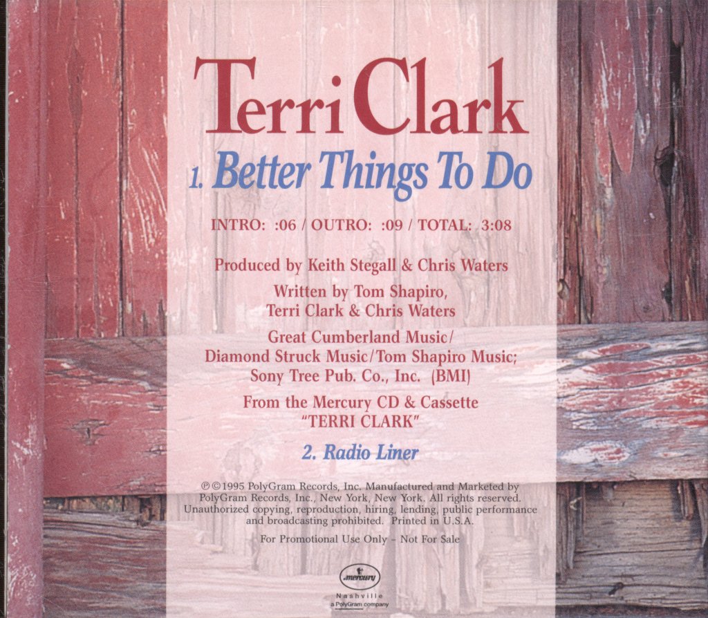 Terri Clark - Better Things To Do - Cd