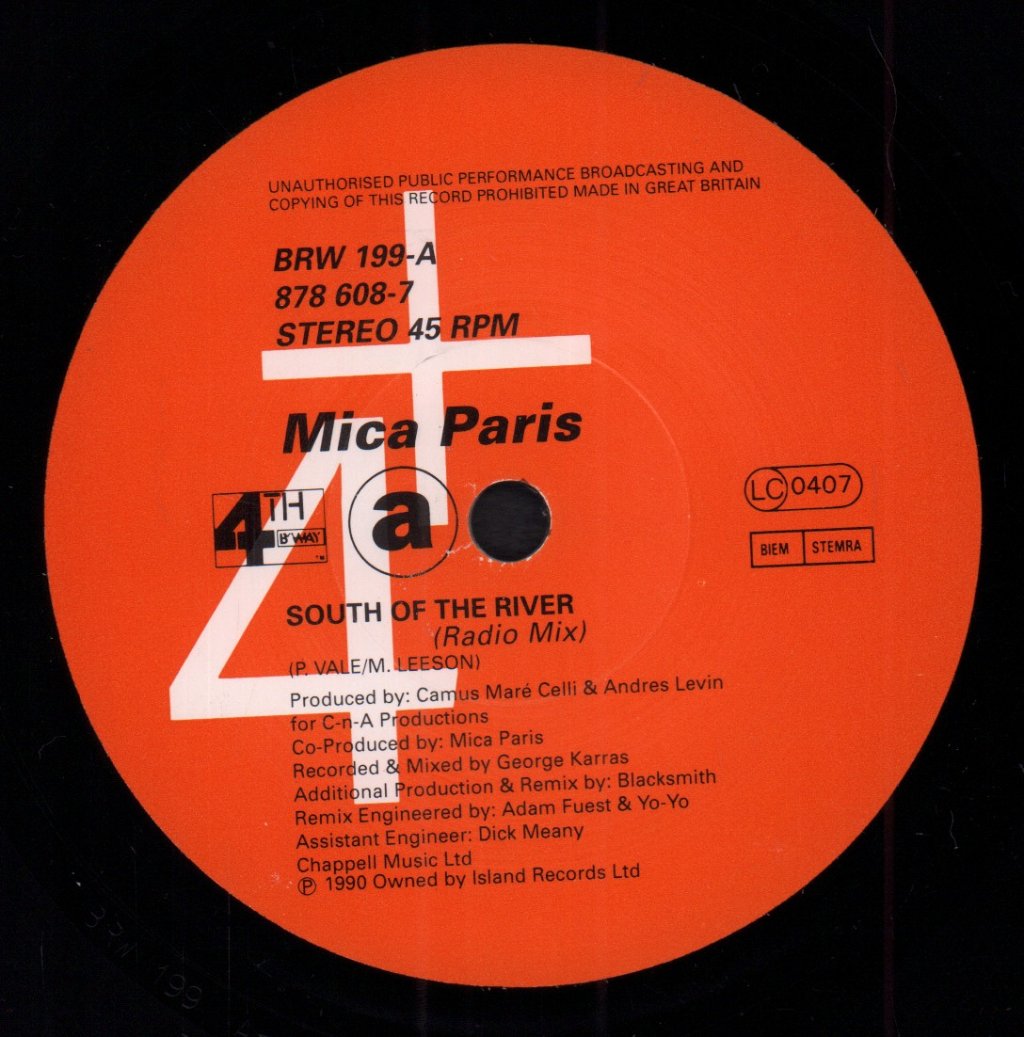 Mica Paris - South Of The River - 7 Inch