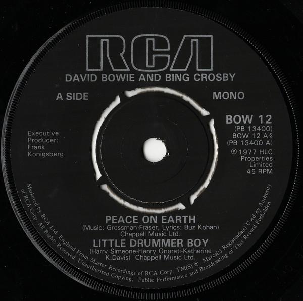 David Bowie - Peace On Earth / Little Drummer Boy - 7 Inch