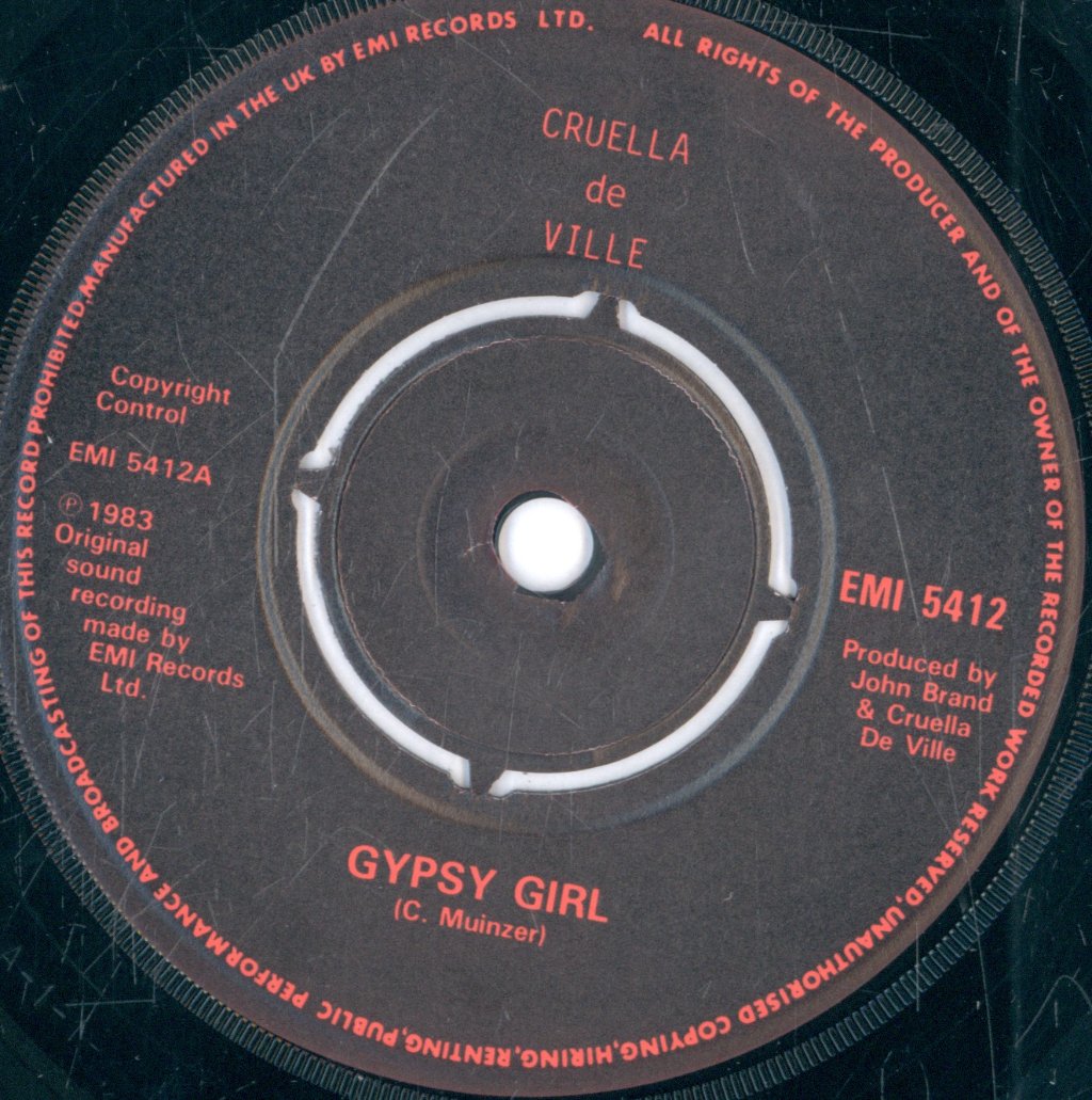 Cruella De Ville - Gypsy Girl - 7 Inch