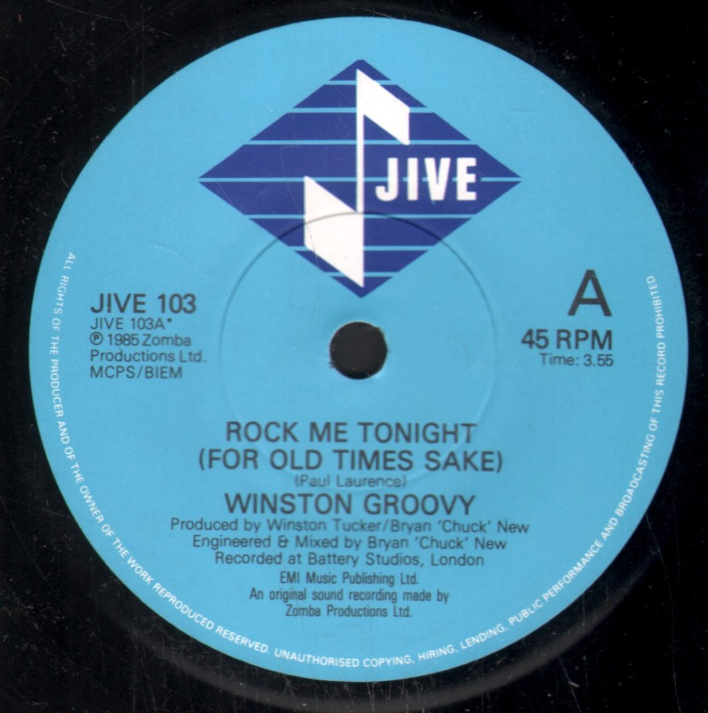 Winston Groovy - Rock Me Tonight - 7 Inch