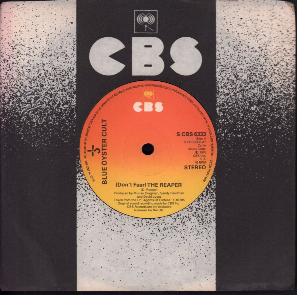Blue Oyster Cult - Don't Fear The Reaper - 7 Inch