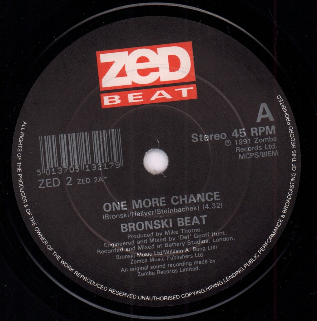 Bronski Beat - One More Chance - 7 Inch