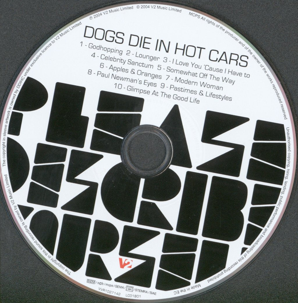 Dogs Die In Hot Cars - Please Describe Yourself - Cd