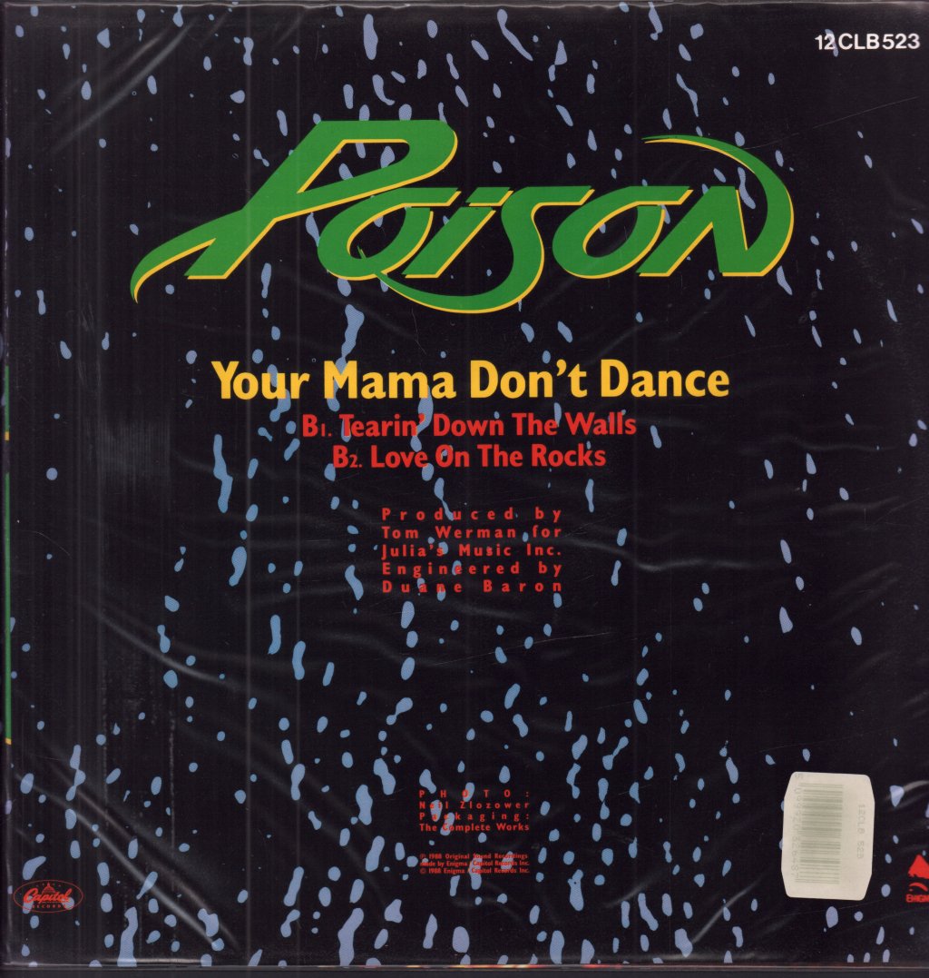 Poison - Your Mama Don't Dance - 12 Inch