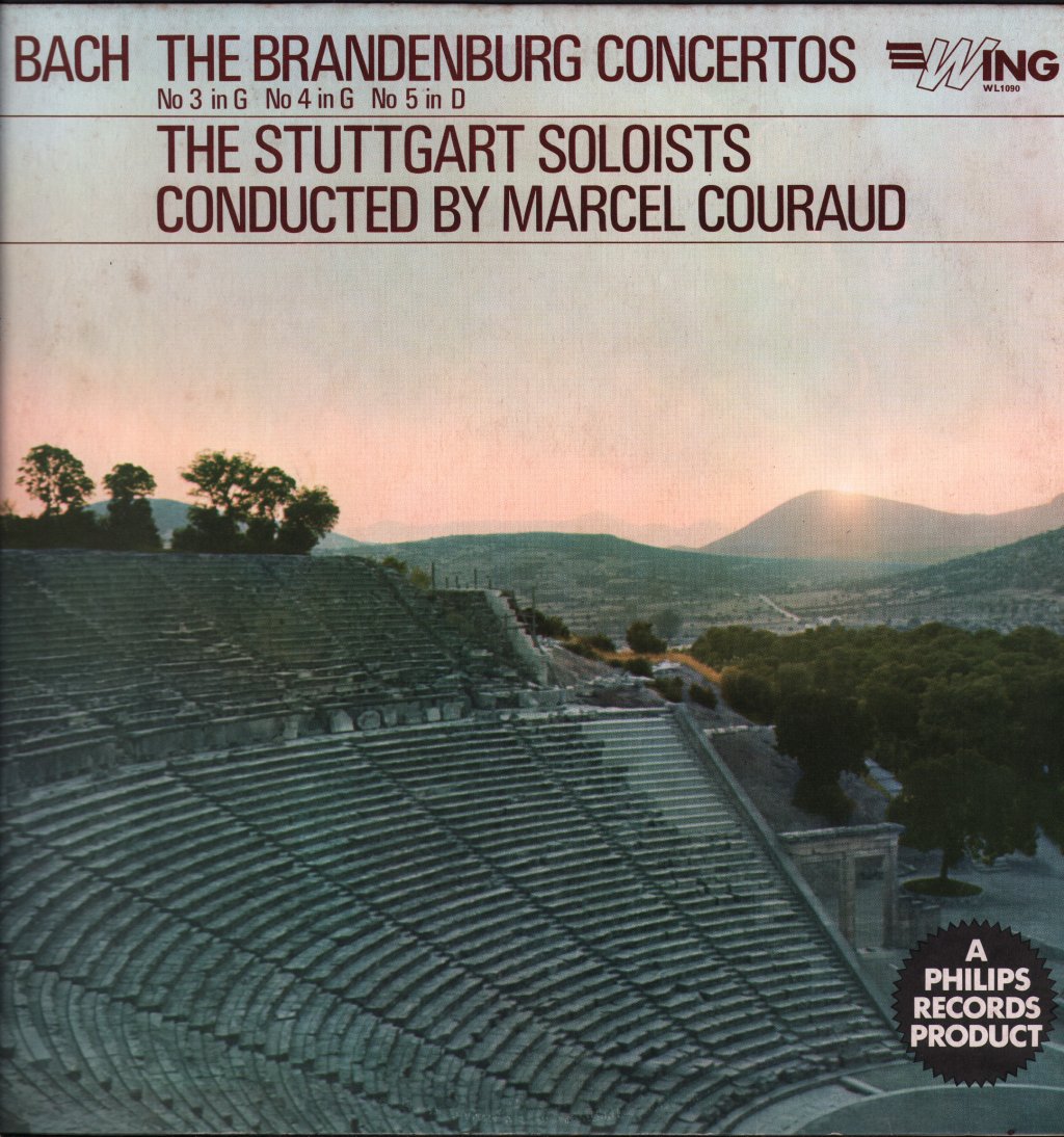 Stuttgart Soloists / Marcel Couraud - Bach - Brandenburg Concertos - Lp