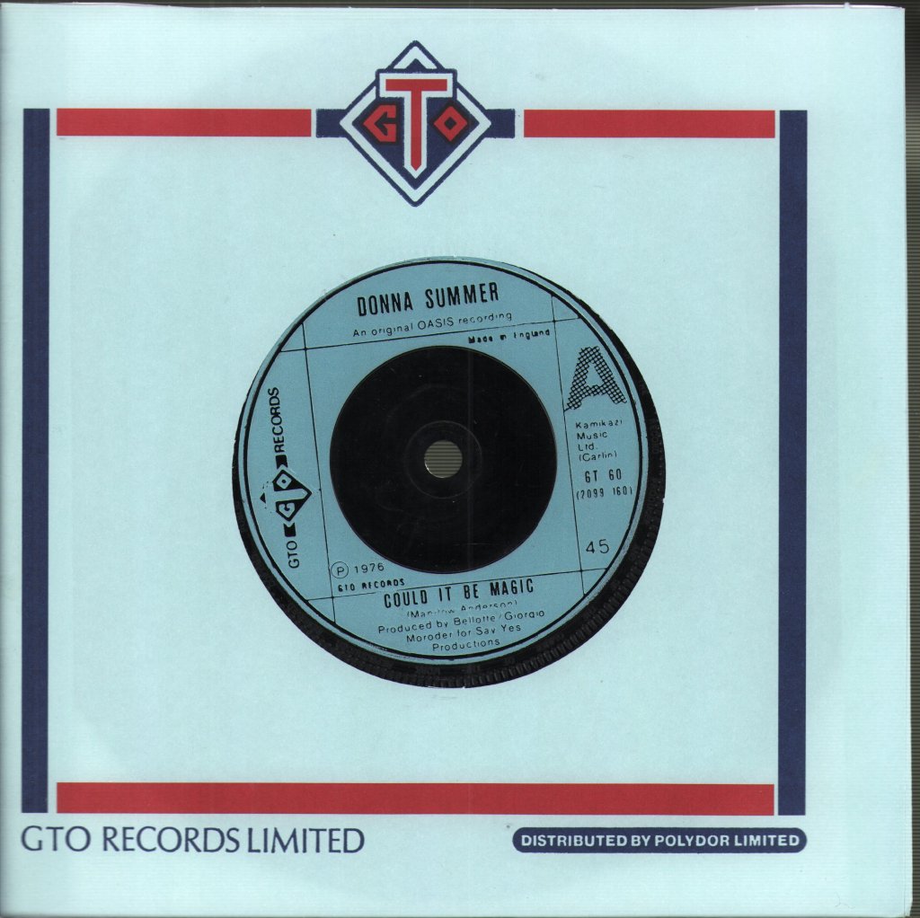 Donna Summer - Could It Be Magic - 7 Inch