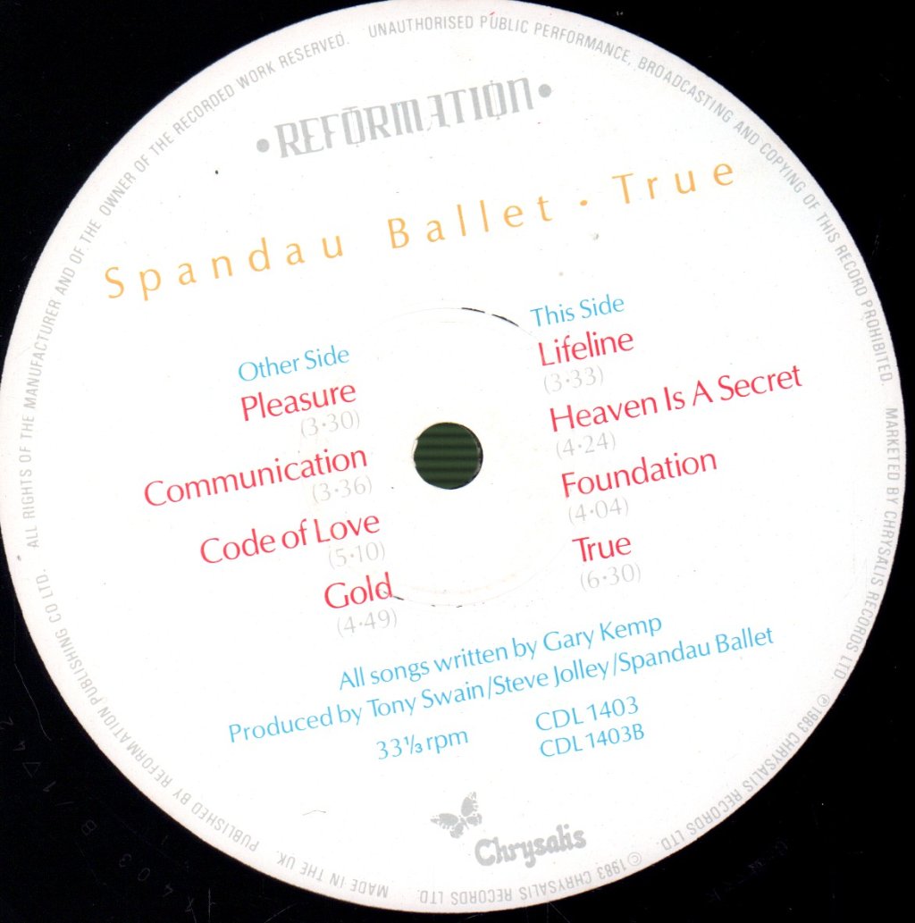 Spandau Ballet - True - Lp