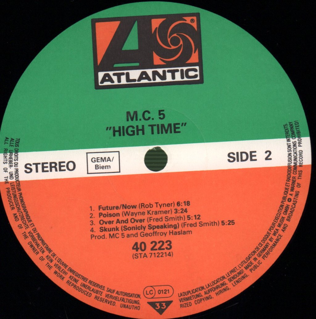 MC5 - High Time - Lp