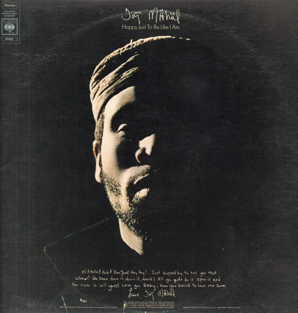 Taj Mahal - Happy Just To Be Like I Am - Lp