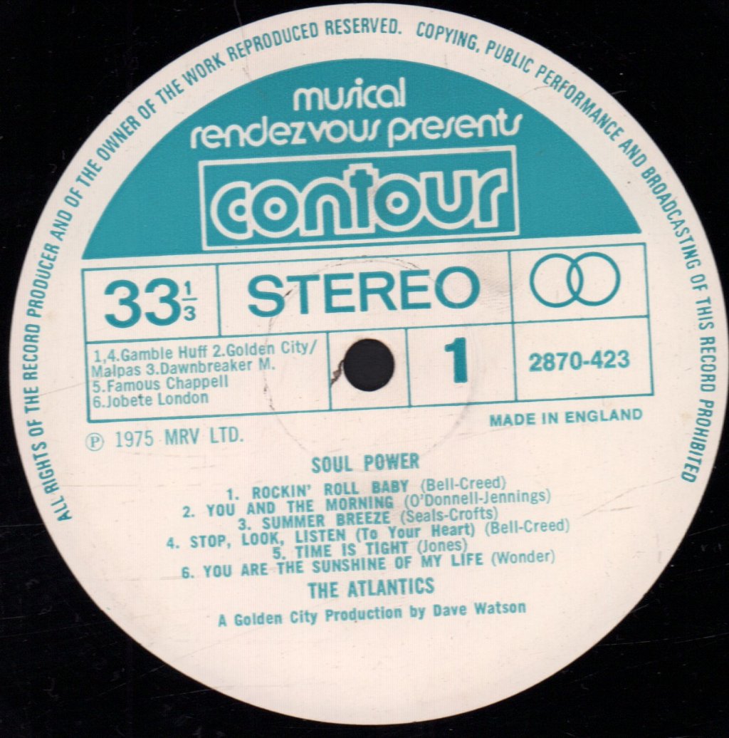 Atlantics (Soul Group) - Soul Power - Lp