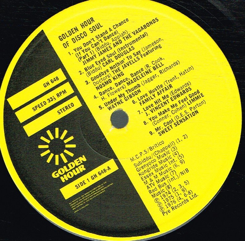 Various Artists - Golden Hour Of Disco Soul - Lp