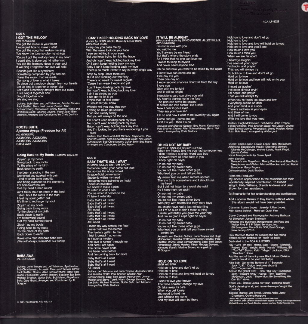 Odyssey (Disco Group) - I Got The Melody - Lp