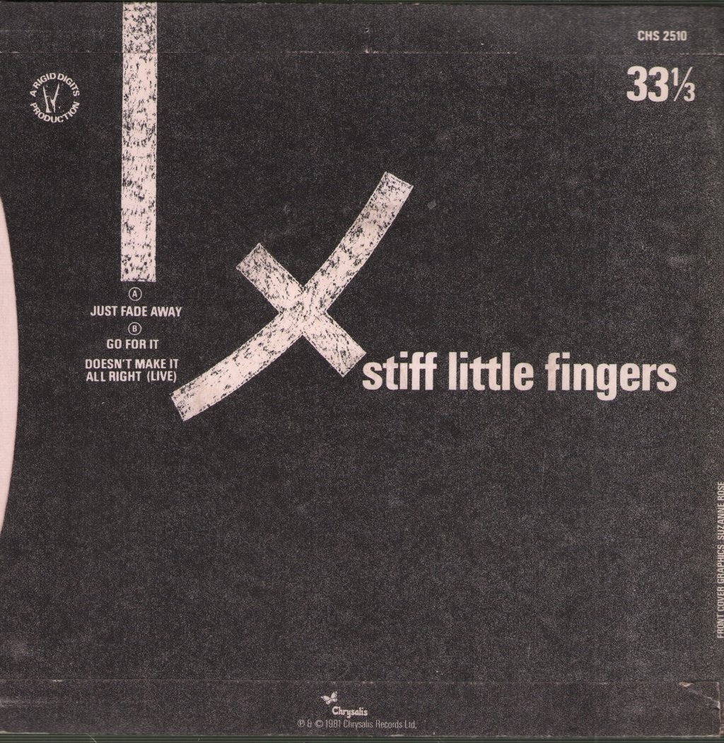 Stiff Little Fingers - Just Fade Away - 7 Inch