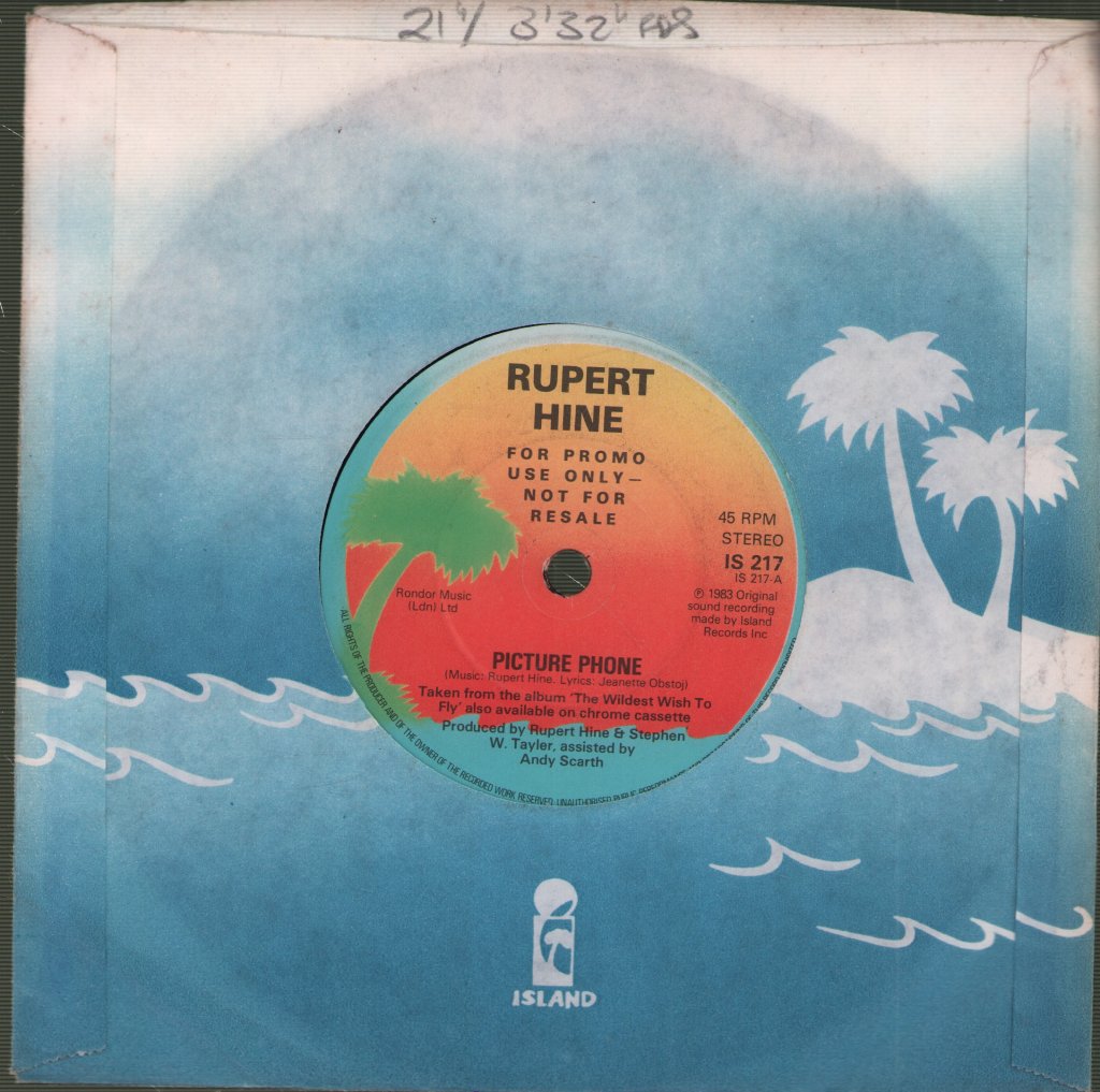 Rupert Hine - Picture Phone - 7 Inch